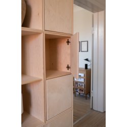 Lille skabslge (indvendig) - ubehandlet birk