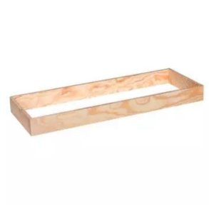 Lav sokkel til stor KVADRAT reol - ubehandlet fyrretr