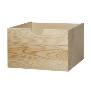 Stor skuffe med udskring - Fyrretr