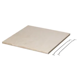 Hylde til KVADRAT reol - hvidmalet birk