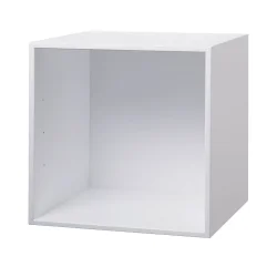 Lille KVADRAT reol med 1 rum - hvidmalet birk