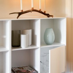 Lille skabslge (indvendig) - hvidmalet birk