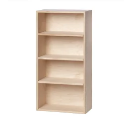 Smal reol med 3 hylder (30x60x14cm) - ubehandlet birk