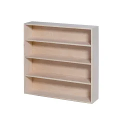 Stor reol med 3 hylder (70x70x16) - ubehandlet birk