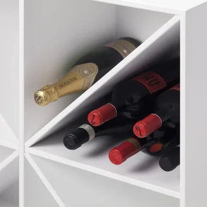 Vinhylde til KVADRAT reol - hvidbejdset birk