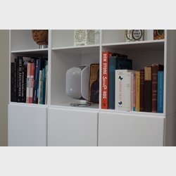 Stort KVADRAT skab med 6 rum - hvidmalet birk