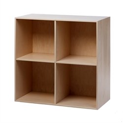 Lille skuffe med udskring - ubehandlet birk